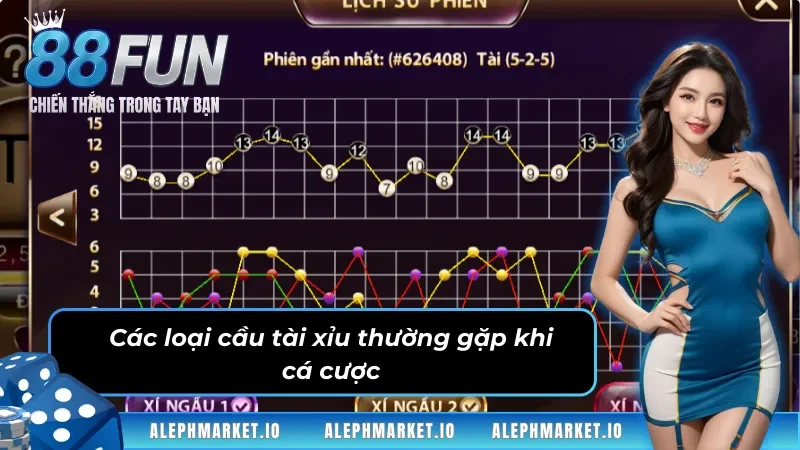 Các loại cầu tài xỉu thường gặp khi cá cược